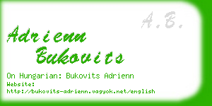 adrienn bukovits business card